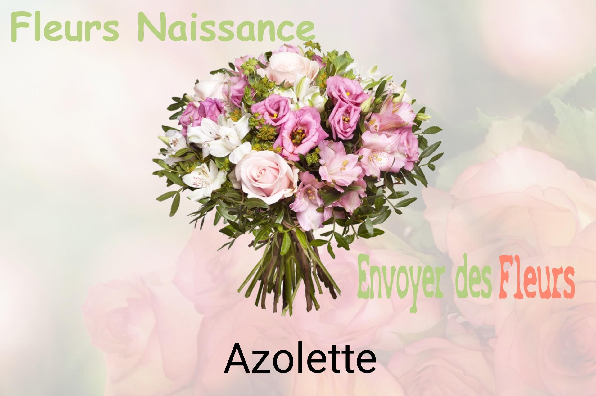 Bouquet de fleurs de naissance livré à Azolette